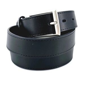 Oobe Black Leather Barton 100% Leather Belt Mens Size Unisex Large NEW